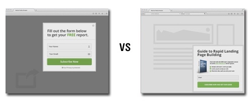 A/B Test Opt-In Form Types